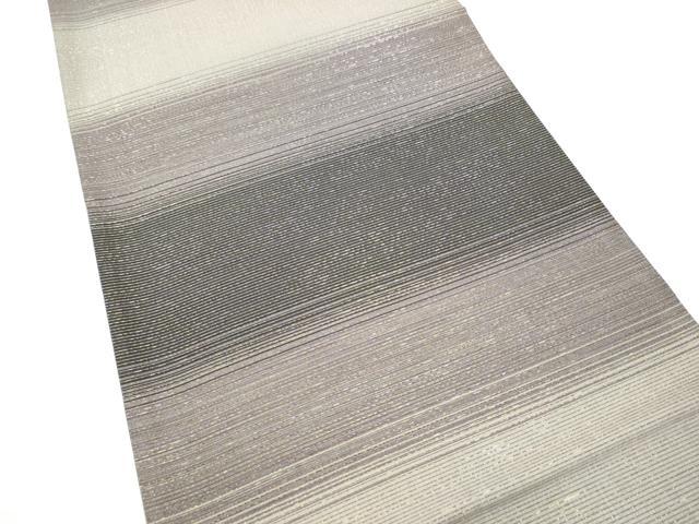 平和屋着物●両面 全通柄袋帯 霞文 金糸 正絹 逸品 CABJ8496hy
