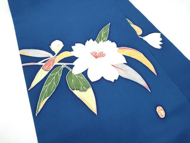 平和屋着物●本加賀友禅作家 奥田勝将 九寸名古屋帯 枝椿 正絹 逸品 CABJ8543hy