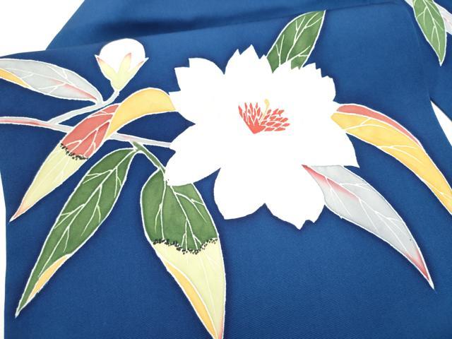 平和屋着物●本加賀友禅作家 奥田勝将 九寸名古屋帯 枝椿 正絹 逸品 CABJ8543hy