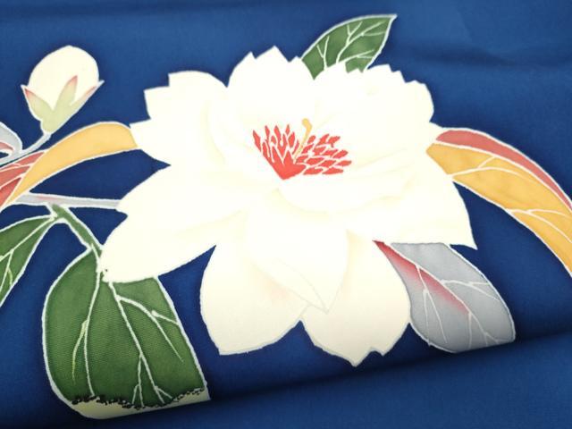 平和屋着物●本加賀友禅作家 奥田勝将 九寸名古屋帯 枝椿 正絹 逸品 CABJ8543hy