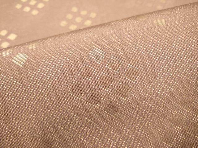 平和屋着物●織物一筋名門 織悦 全通柄 本袋帯 菱繋ぎ 金糸 正絹 逸品 CABJ8571hy