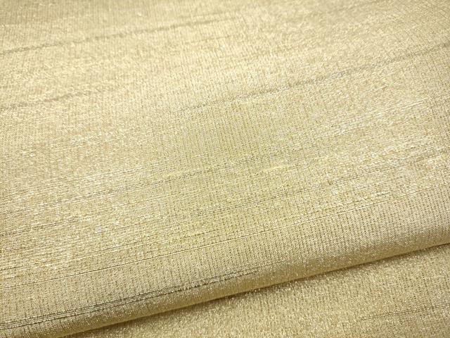 平和屋着物●桝屋高尾 (ねん金綴錦) 全通柄袋帯 段霞文 金糸 正絹 逸品 CABJ8600hy