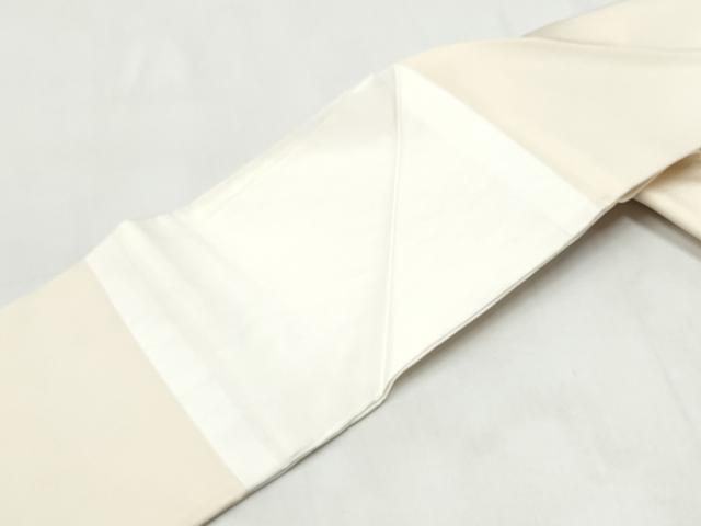 平和屋着物●塩瀬 九寸名古屋帯 友禅 作家物 葡萄蔦の葉文 正絹 逸品 CABJ8631hy