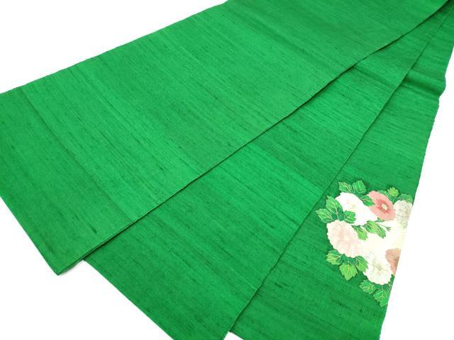 平和屋着物●太鼓柄袋帯 紬地 すくい織 花喰鳥 金糸 正絹 逸品 CABJ8710hy
