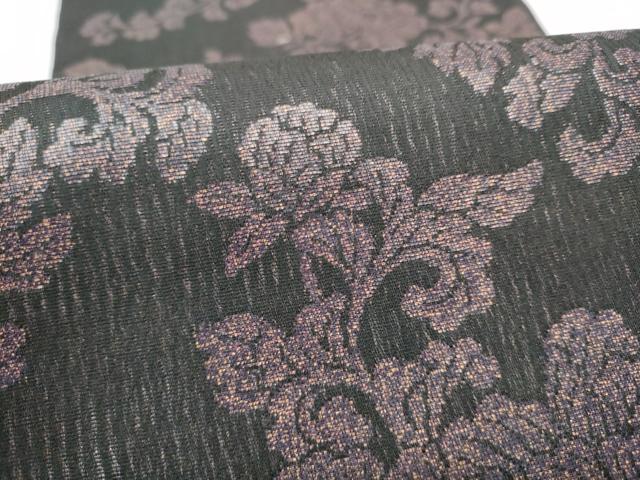 平和屋着物●紋屋井関 御寮織 六通柄袋帯 花唐草文 正絹 逸品 CABJ8715hy