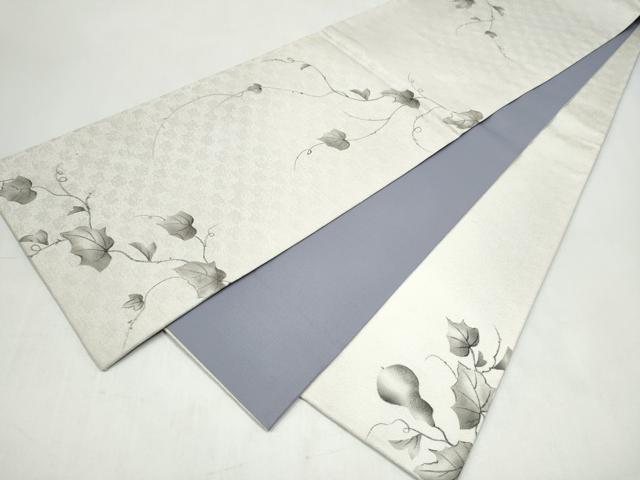 平和屋着物●太鼓柄袋帯 手描き 瓢箪蔦の葉文 正絹 逸品 CABJ8722hy