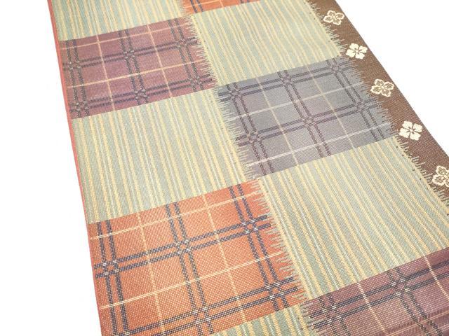 平和屋着物●六通柄袋帯 花間道 金糸 正絹 逸品 CABJ8732hy