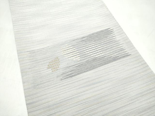 平和屋着物●本塩沢 やまだ織 太鼓柄袋帯 舞花びら 正絹 逸品 CABJ8744hy