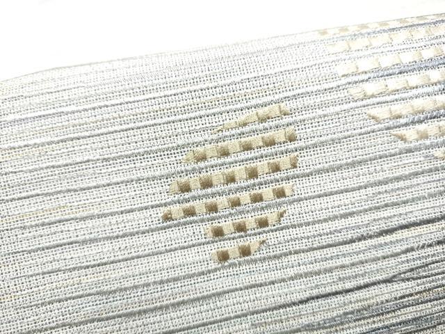 平和屋着物●本塩沢 やまだ織 太鼓柄袋帯 舞花びら 正絹 逸品 CABJ8744hy