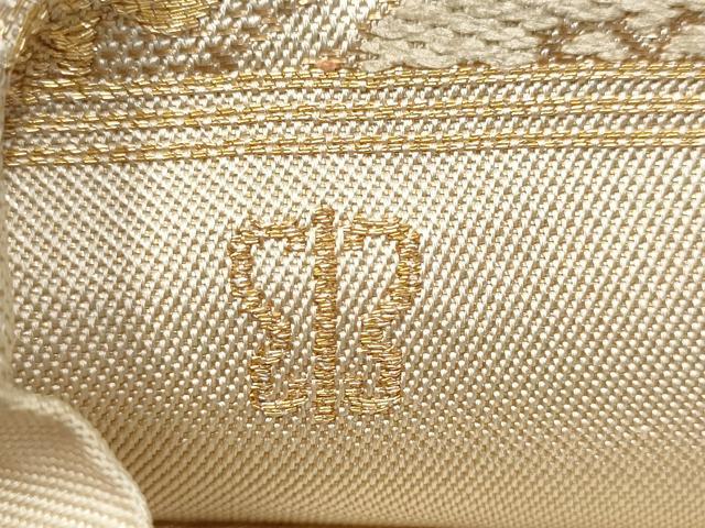 平和屋着物●西陣 川島織物 六通柄 本袋帯 菱花鳥文 金糸 正絹 逸品 CABJ8762hy