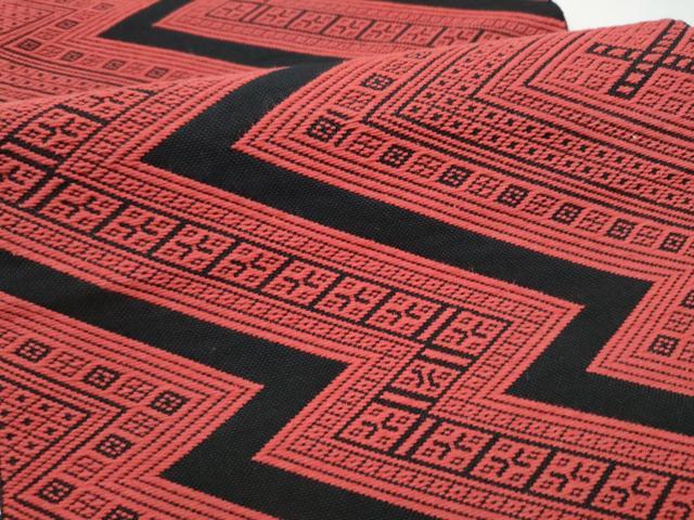 平和屋着物●こぎん刺し 八寸名古屋帯 幾何学文様 綿 逸品 CABJ8798hy