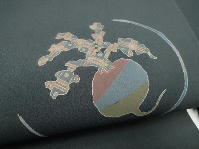 平和屋着物●九寸名古屋帯 成物 正絹 逸品 CABJ8800hy