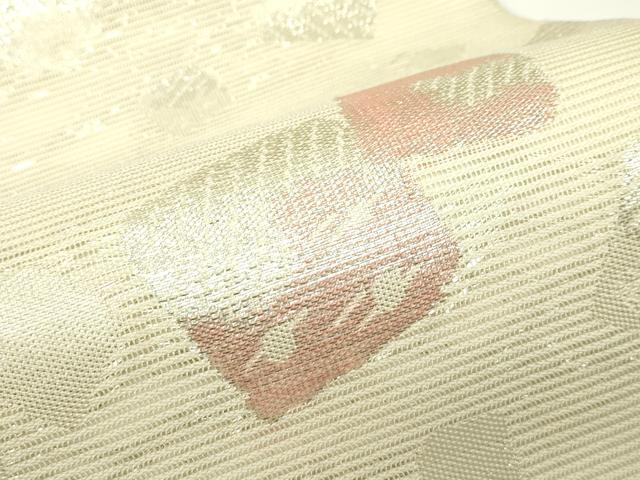 平和屋着物*夏物 六通柄袋帯 箔散らし 銀糸 正絹 逸品 CABJ8814rv