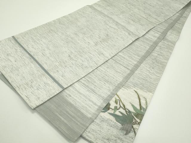 平和屋着物*夏物 太鼓柄袋帯 すくい織 枝葉文 正絹 逸品 CABJ8817rv