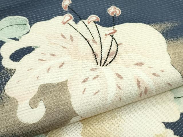 平和屋着物*夏物 全通柄 九寸名古屋帯 草花文 CABJ8843rv