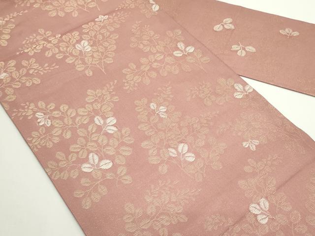 平和屋着物*夏物 九寸名古屋帯 萩 金糸 正絹 逸品 CABJ8845rv