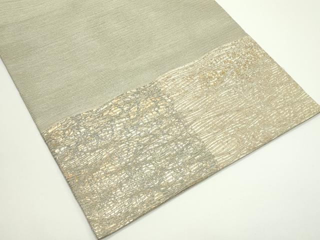 平和屋着物*夏物 太鼓柄袋帯 市松文様 金糸 正絹 逸品 CABJ8854rv