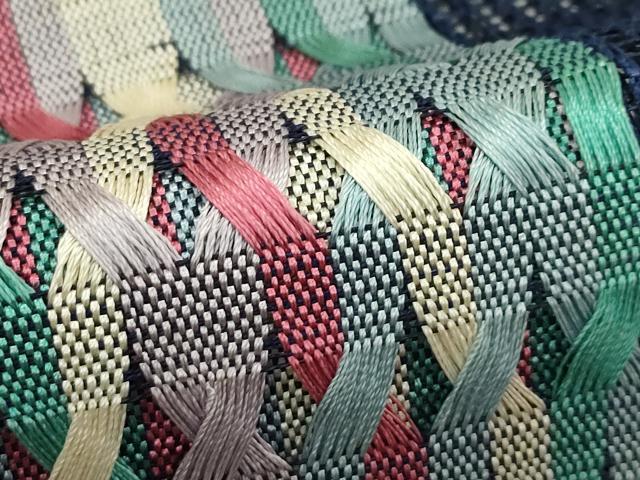 平和屋着物*夏物 八寸名古屋帯 羅 間道 正絹 逸品 CABJ8879rv