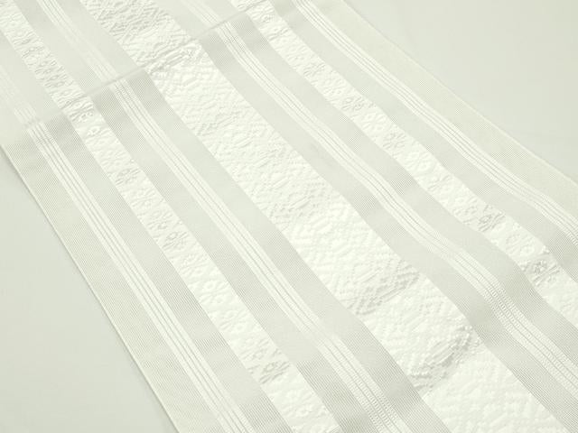 平和屋着物*夏物 八寸名古屋帯 博多織 紗献上 生成り色 CABJ8897rv