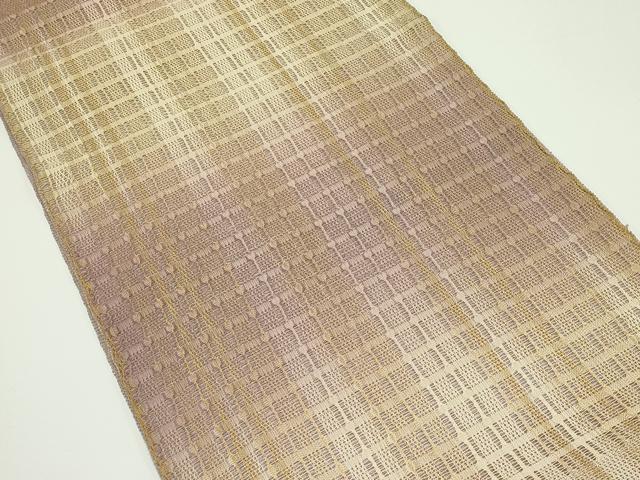 平和屋着物*夏物 太鼓柄袋帯 間道 金糸 正絹 逸品 CABJ8969rv