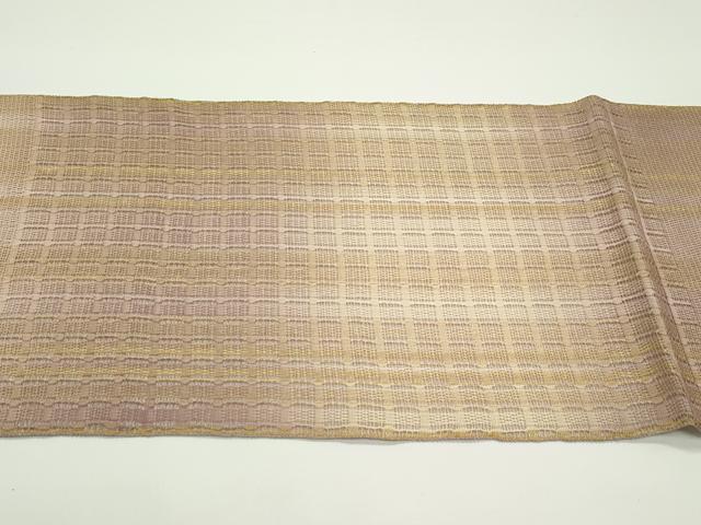 平和屋着物*夏物 太鼓柄袋帯 間道 金糸 正絹 逸品 CABJ8969rv