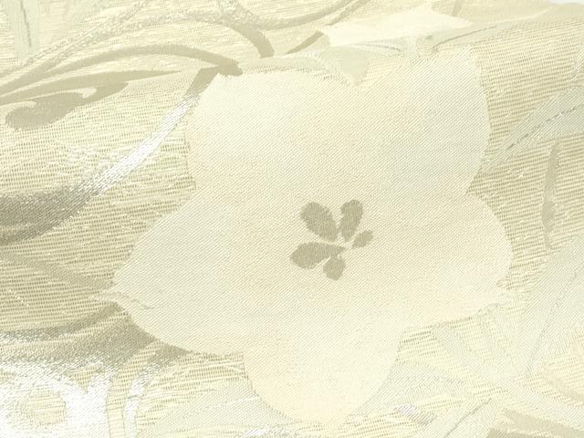 平和屋着物*夏物 六通柄袋帯 杜若 桔梗 銀糸 正絹 逸品 CABJ8971rv