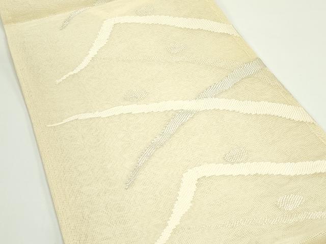 平和屋着物*夏物 六通柄袋帯 露芝文 銀糸 正絹 逸品 未使用 CABJ8979rv