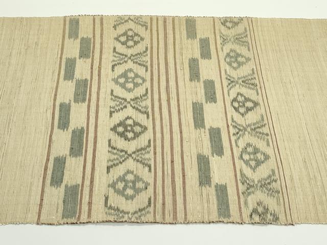 平和屋着物*夏物 八寸名古屋帯 絣文様 正絹 逸品 CABJ8998rv