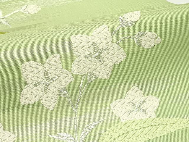 平和屋着物*夏物 六通柄袋帯 唐織 枝花文 銀糸 正絹 逸品 CABJ9019rv