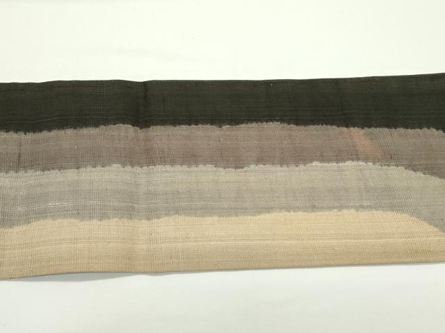 平和屋着物*夏物 九寸名古屋帯 生紬 絞り 流水文 正絹 逸品 CABJ9032rv