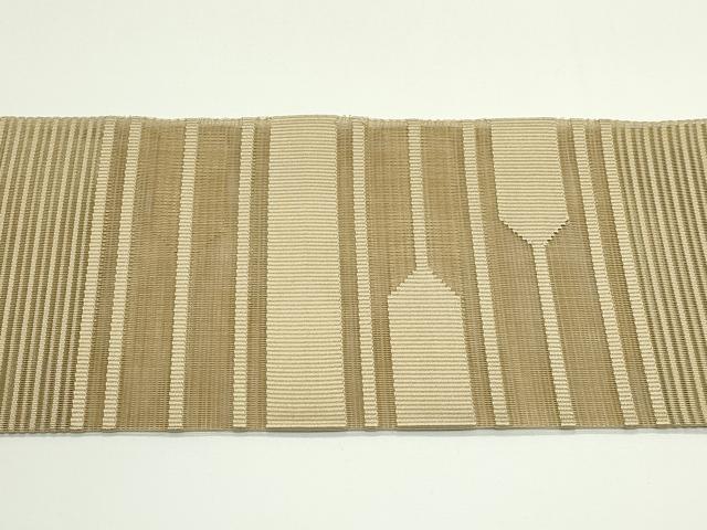 平和屋着物*夏物 八寸名古屋帯 絽綴れ 横段文 正絹 逸品 CABJ9052rv