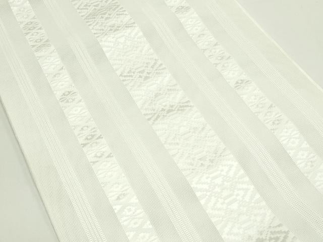 平和屋着物*夏物 博多織 八寸名古屋帯 紗献上 生成り色 CABJ9062rv