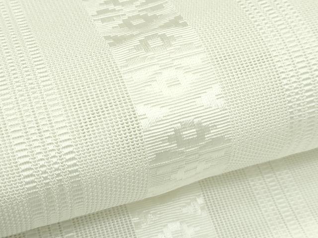 平和屋着物*夏物 博多織 八寸名古屋帯 紗献上 生成り色 CABJ9062rv