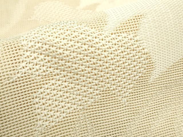 平和屋着物*夏物 八寸名古屋帯 蔦の葉文 正絹 逸品 CABJ9093rv