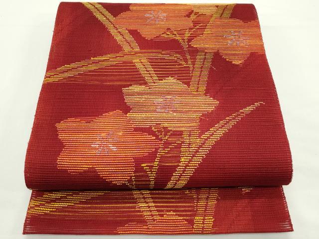 平和屋着物*夏物 八寸名古屋帯 桔梗 正絹 逸品 CABJ9121rv