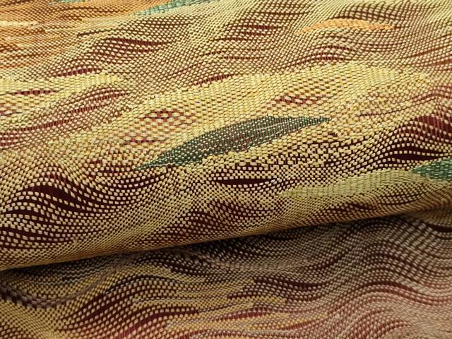 平和屋着物*夏物 太鼓柄袋帯 すくい織 シルクロード 正絹 逸品 未使用 CABJ9141rv