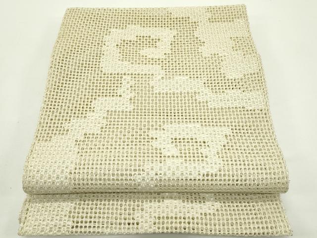 平和屋着物*夏物 八寸名古屋帯 羅 抽象文 正絹 逸品 CABJ9153rv