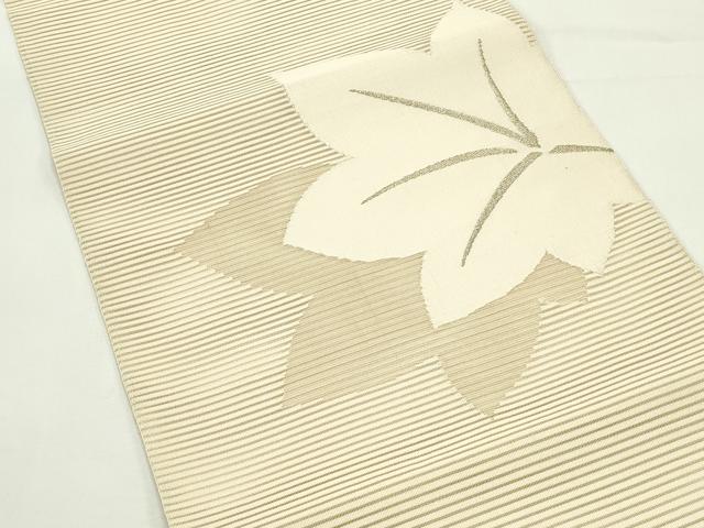 平和屋着物*夏物 八寸名古屋帯 絽綴れ 楓 正絹 逸品 CABJ9155rv