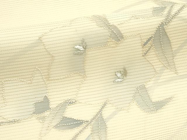 平和屋着物*夏物 九寸名古屋帯 相良刺繍 桔梗 銀糸 正絹 逸品 CABJ9164rv