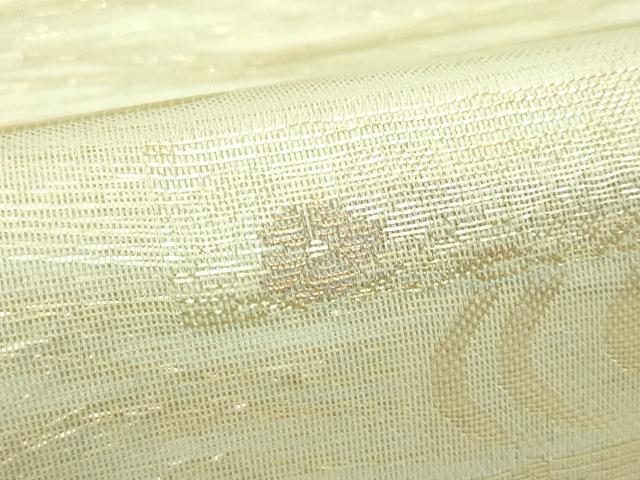 平和屋着物*夏物 六通柄袋帯 流水秋草文 金糸 正絹 逸品 未使用 CABJ9197rv