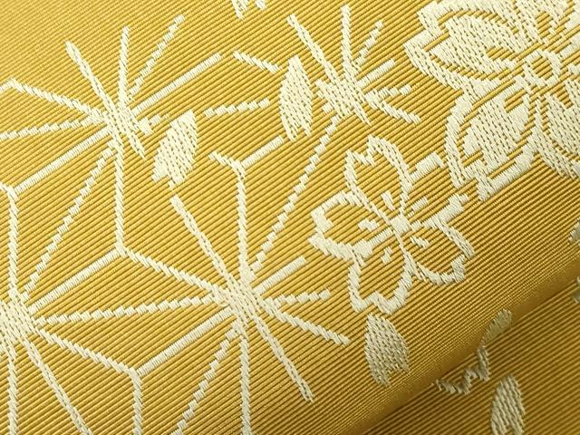 平和屋着物●本場筑前博多織 半幅帯 舞桜間道 正絹 逸品 CABJ9227dy