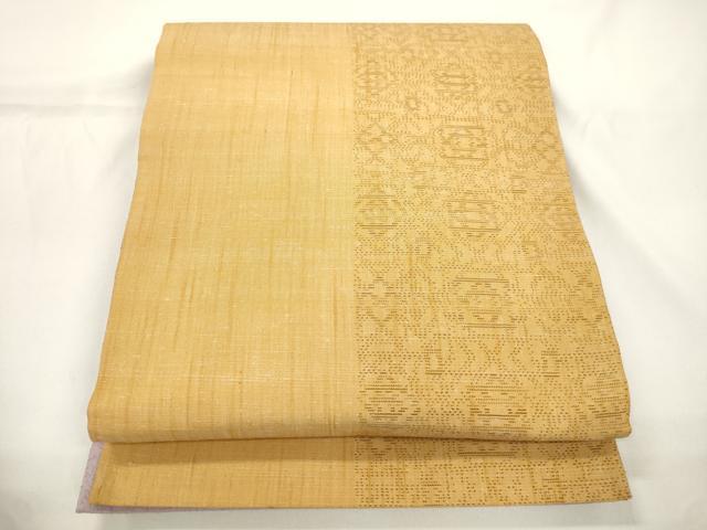 平和屋着物●両面 全通柄 京袋帯 幾何学文 正絹 逸品 CABJ9265dy