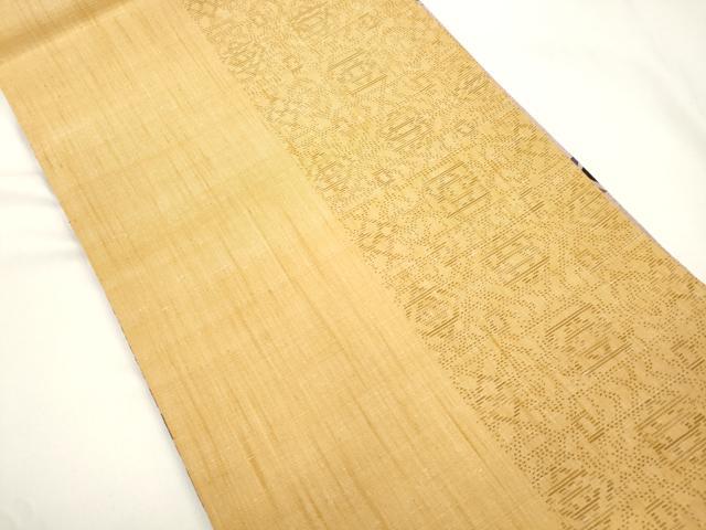 平和屋着物●両面 全通柄 京袋帯 幾何学文 正絹 逸品 CABJ9265dy