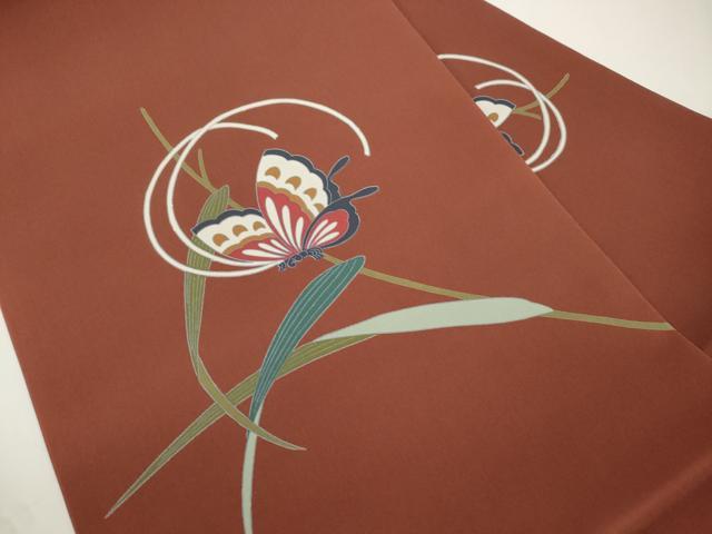 平和屋着物●九寸名古屋帯 舞蝶文 正絹 逸品 CABJ9283dy