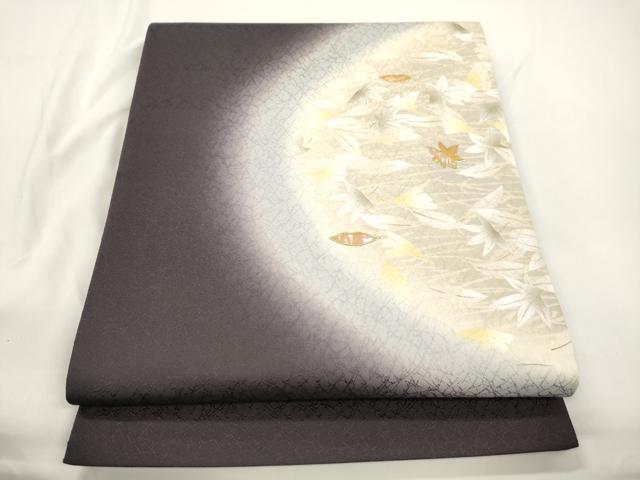 平和屋着物●太鼓柄袋帯 螺鈿 吹寄せ文 金彩 正絹 逸品 CABJ9320dy