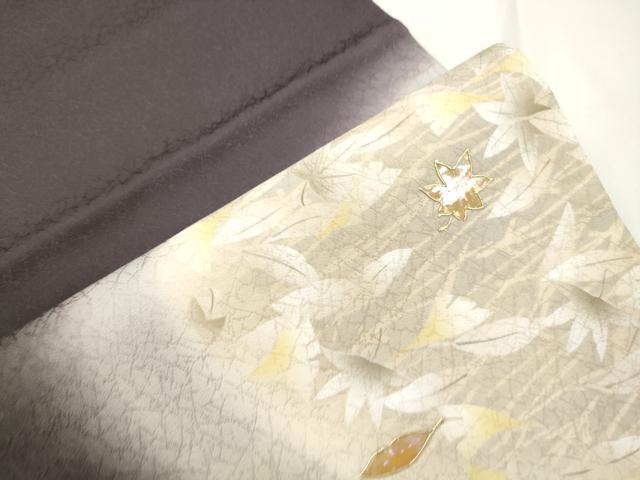 平和屋着物●太鼓柄袋帯 螺鈿 吹寄せ文 金彩 正絹 逸品 CABJ9320dy