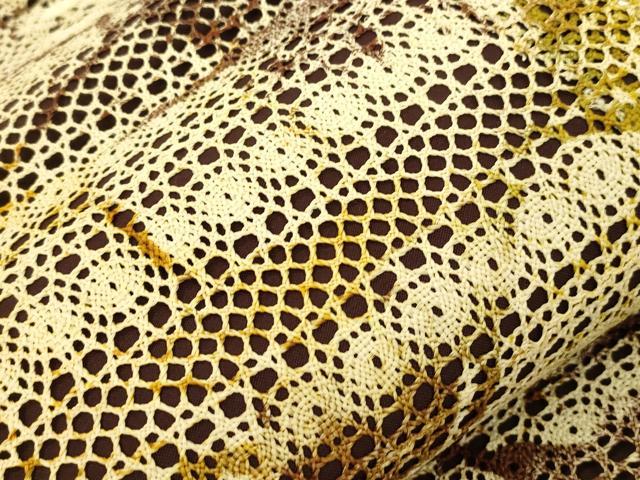 平和屋着物●全通柄袋帯 幾何学文 正絹 逸品 CABJ9328dy