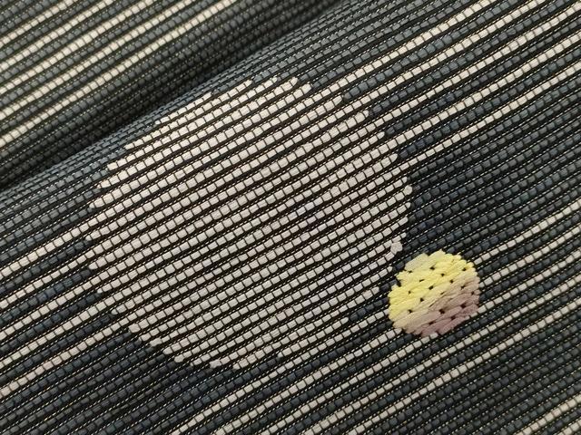平和屋着物●九寸名古屋帯 動物丸文 正絹 逸品 CABJ9370dy