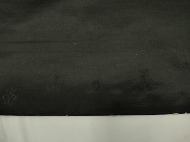平和屋着物●アンティーク 大正ロマン 太鼓柄 京袋帯 総手刺繍 山乃花 黒地 金糸 正絹 逸品 CABJ9371dy