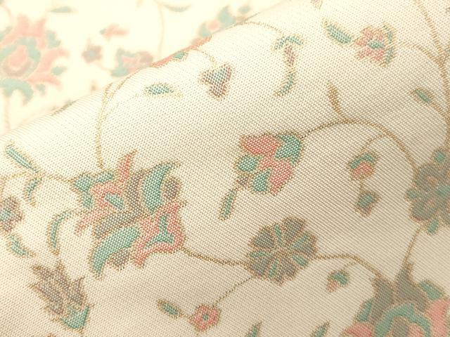 平和屋着物●織物一筋名門 織悦 全通柄 本袋帯 更紗文 金糸 正絹 逸品 CABJ9384dy